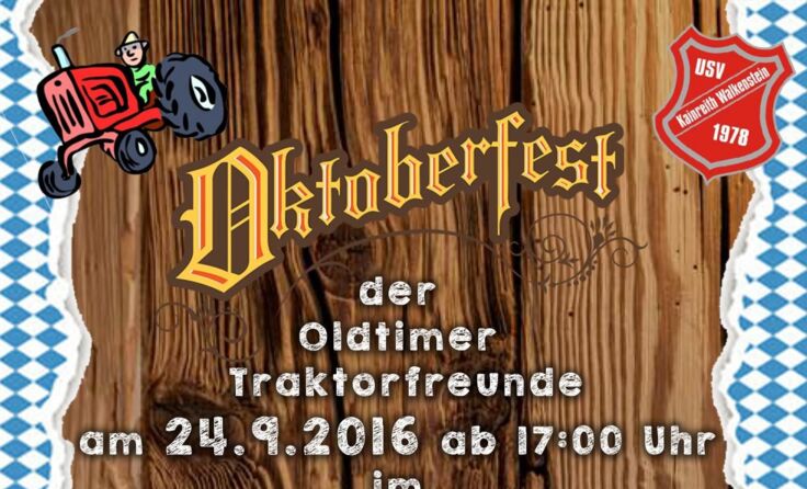 Oktoberfest in Walkenstein Foto/Plakat: USV Walkenstein
