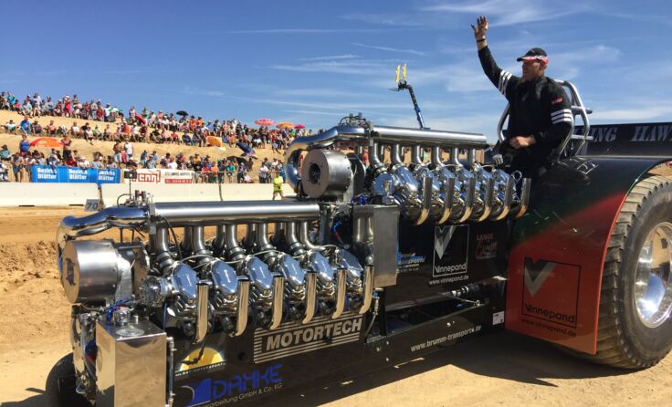 Tractor pulling in Rappolz Foto: K. Lobenschuss