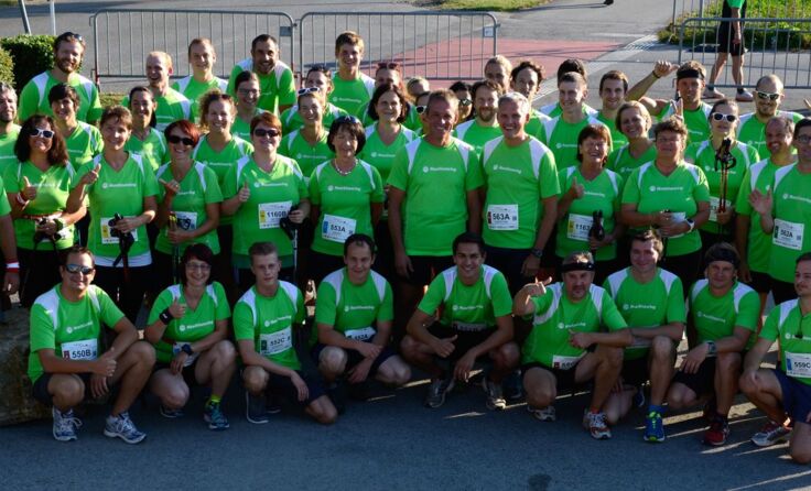 Das Maschinenring-Team beim Vision Run 2016     Foto: Maschinenring