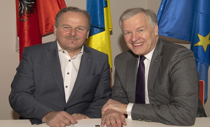 VP-Bgm Eduard Köck und VP-LR Martin Eichtinger Foto: VP Waidhofen/Thaya