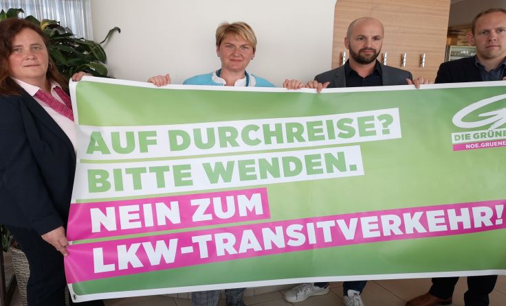 (V.l.) Silvia Moser, Helga Krismer, Severin Mayr und Georg Ecker