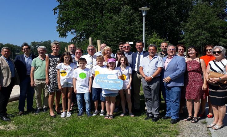 Feierliche Eröffnung des Schulfreiraumes in Schrems Foto: Stadtgemeinde Schrems