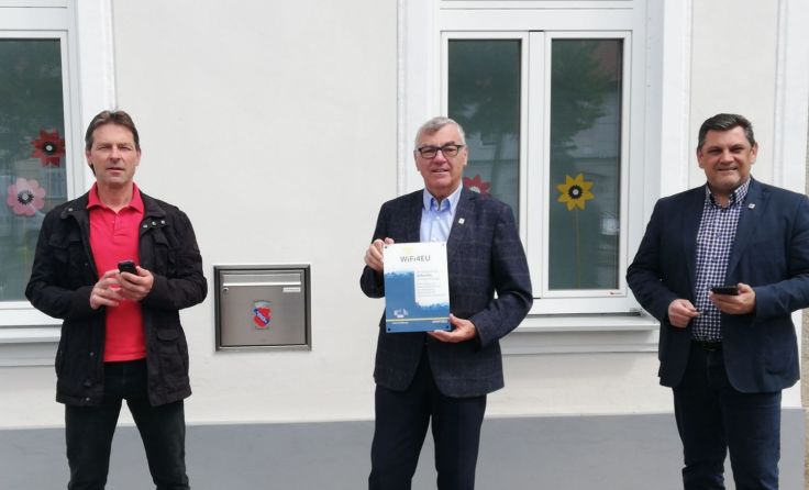 (V.l.) Andreas Eber, Bgm. Karl Harrer und Vzbgm. Peter Müller Foto: Stadtgemeinde
