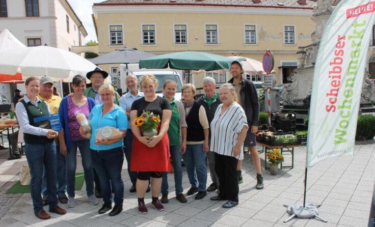 Standler des Scheibbser Wochenmarkts (Foto: Stadtgemeinde Scheibbs)