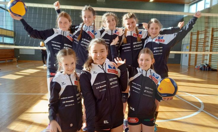 Erfolgreiche Purgstaller Nachwuchsmädels (Foto: ASKÖ Volksbank Purgstall, Volleyball)
