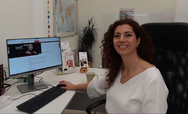 Michlin Alkhalil, Sozialberaterin der Caritas in Kirchdorf Foto: Caritas