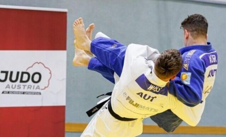 Julian Wöss (weißer Kimono), Marcus Auer (blauer Kimono) (Foto: Oliver Sellner)