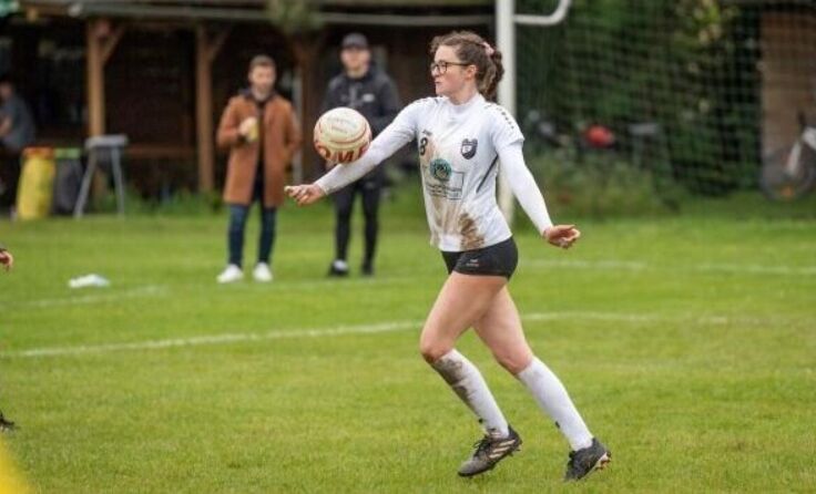 Nina Unterauer (Froschberg) besiegte mit ihrem Team Laakirchen. (Foto: Ines Maringer)