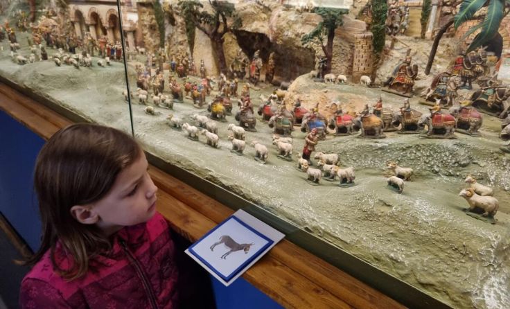 Die Krippenausstellung im Palmenhaus ist wieder zugänglich. (Foto: Stadtmuseum Steyr)