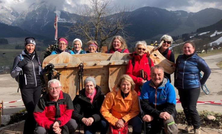 Statt Langlauf- und Schneeschuh-Wandern wurde eine Wanderwoche daraus. (Foto: Herbert Schöttl)