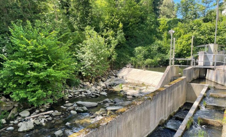 Wehranlage Energieversorgung Pühringer (Foto: Energie+)