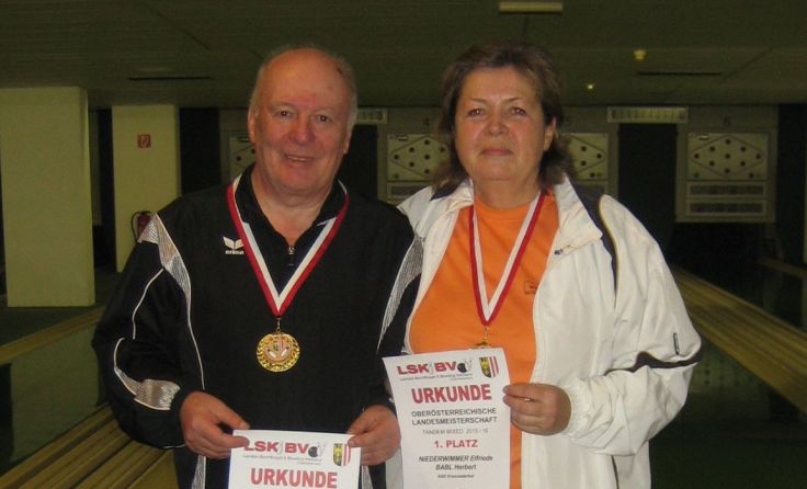 Herbert Babl und Elfriede Niederwimmer vom KSK Kremstalerhof