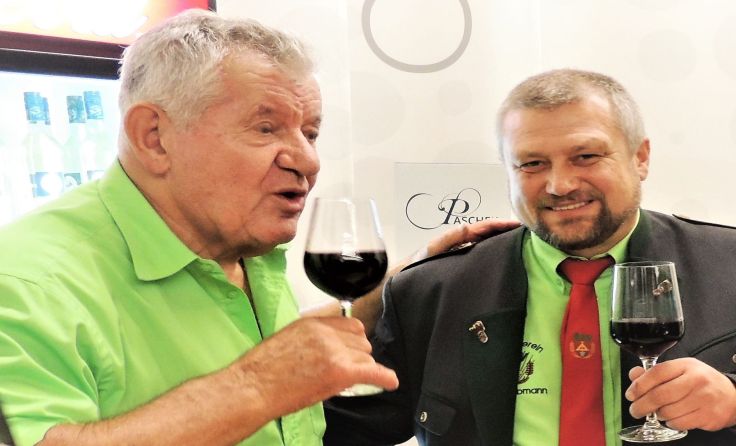 Präsident Helmut Löschl mit Obmann Raml Hannes 