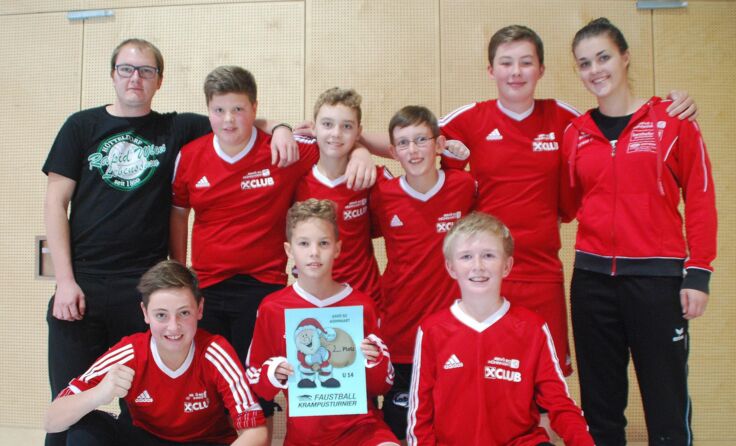 Die erfolgreichen Höhnharter Faustball-Jungs der U14
