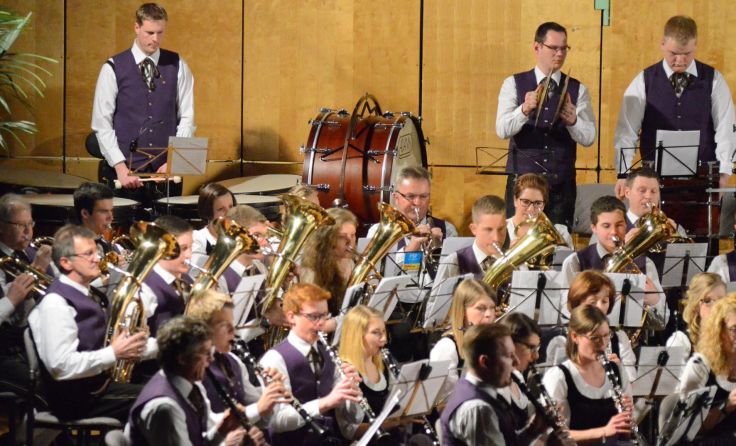 Die Altheimer Stadtmusiker spielen zum Frühjahrskonzert auf. Foto: Vorich