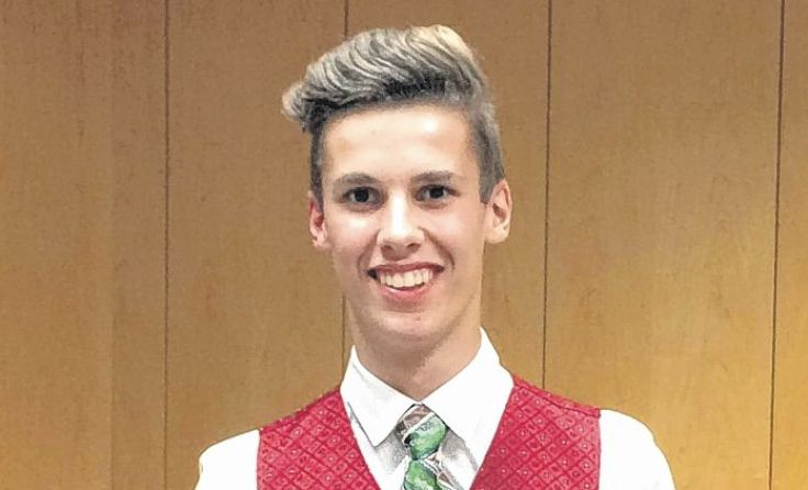 Daniel Linecker gibt das Solo für Xylophon „Mallet Man“ zum Besten.