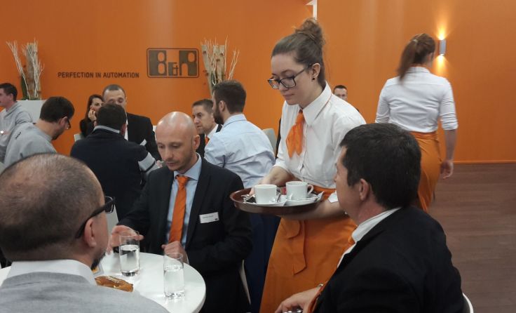 HLW-Schülerinnen waren in Nürnberg für die kulinarische Betreuung zuständig.