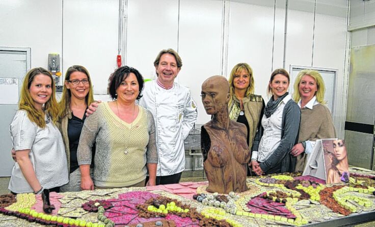 Chocolatier Johannes Bachhalm verführte die Damen der Wirtschaft mit seinen Kreationen.