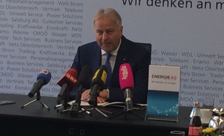Leo Windtner, General der Energie AG verkündet seinen vorzeitigen Rücktritt.