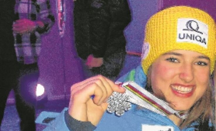 Vizeweltmeister bei den Junioren: Katharina Huber holt Silber im Teambewerb.