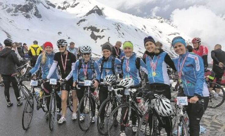Glocknerköniginnen: Die „Woman goes tri“-Ladys stürmten auf den Großglockner.