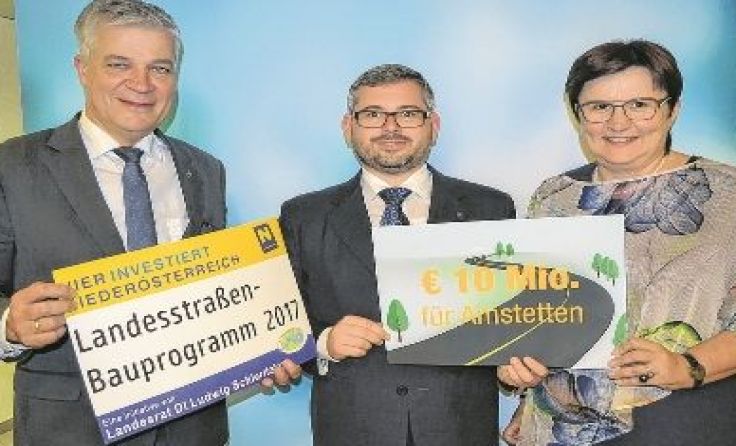 Foto (v. l.): Anton Kasser, Ludwig Schleritzko und Michaela Hinterholzer Foto: NÖ ÖVP