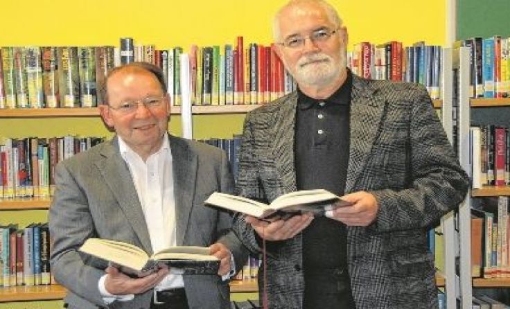 Die Grandseigneurs der deutschen Sprache: Matthias Settele (l.) und Friedrich Zavarsky