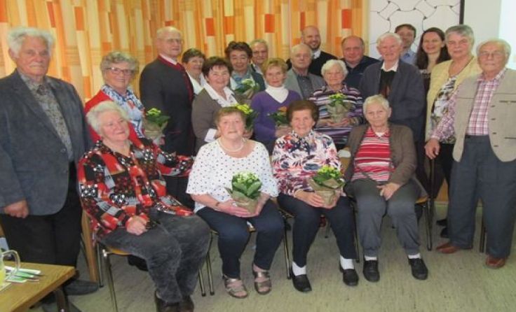 Im Rahmen der Jahreshauptversammlung wurden langjährige Mitglieder geehrt. 