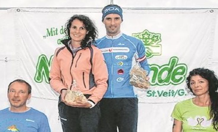 Bei der Siegerehrung in St. Veit zum "Ritter vom Staff"