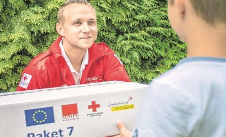 Aus elf unterschiedlich bestückten Paketen kann ausgewählt werden. Foto: RK NÖ/L. Hürner