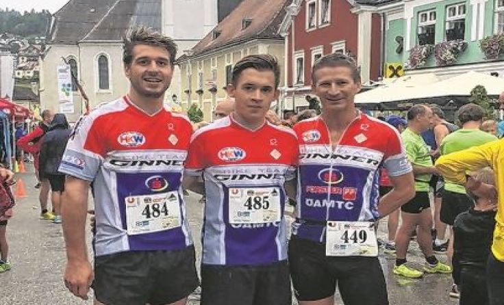 Starke Bike-Team-Ginner-Sportler: Lueger, Hager, Oberndorfer (v. l.)