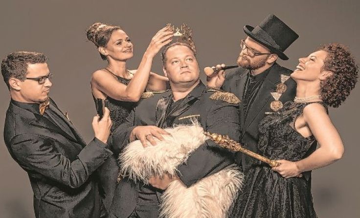 Die fünf Mostviertler stellen im Plenkersaal ihre neue CD vor. Foto: Kevin Rieseneder
