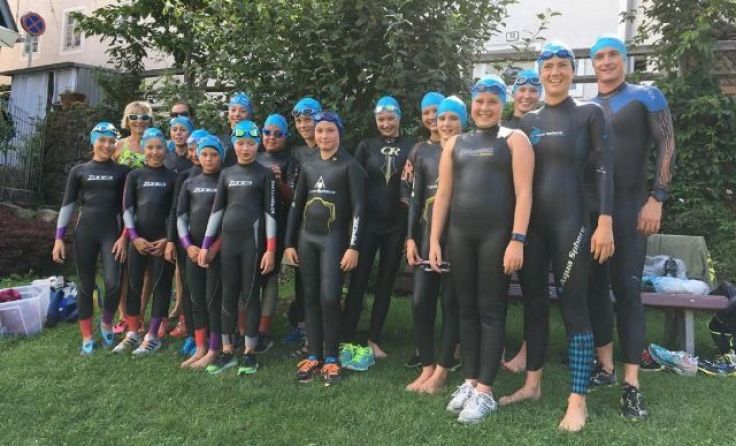 Die Nachwuchstriathleten der Sportunion Waidhofen mit ihren Trainern (Fotos: Sportunion Waidhofen)