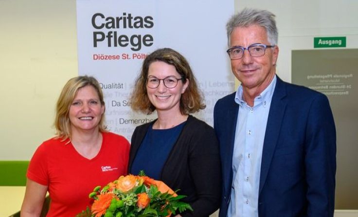 Hannes Hofmarcher (r.) geht im Oktober in den wohlverdienten Ruhestand. Foto: Caritas