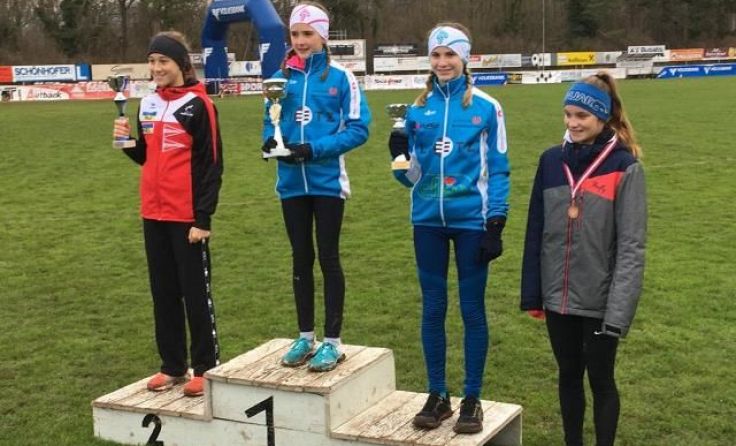 Platz eins Laura Tatzreiter, Platz drei Livia Taibon (Foto: Sportunion Waidhofen)