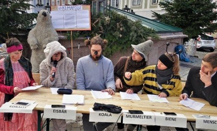 Beim 10. Klimaprotest trafen sich die Tiere zur Konferenz. Foto: Karl PIaty sen.