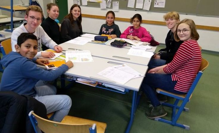 Das Lernnetzwerk bei der Arbeit im BRG Waidhofen/Ybbs. Foto: Norbert Hummer
