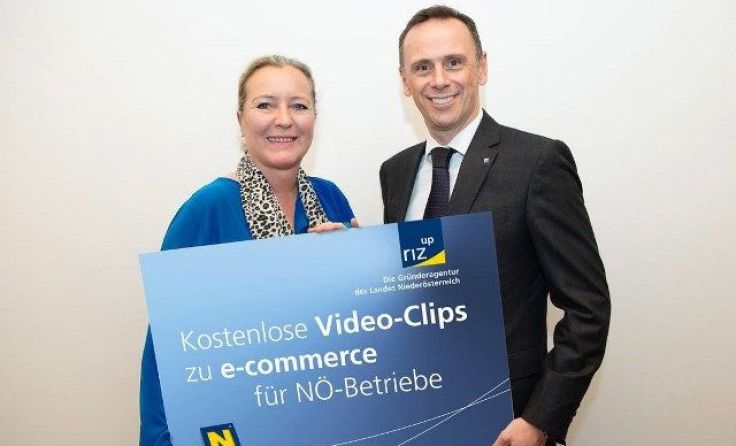 Landesrat Jochen Danninger und riz up GF Petra Patzelt Foto: NLK Pfeiffer