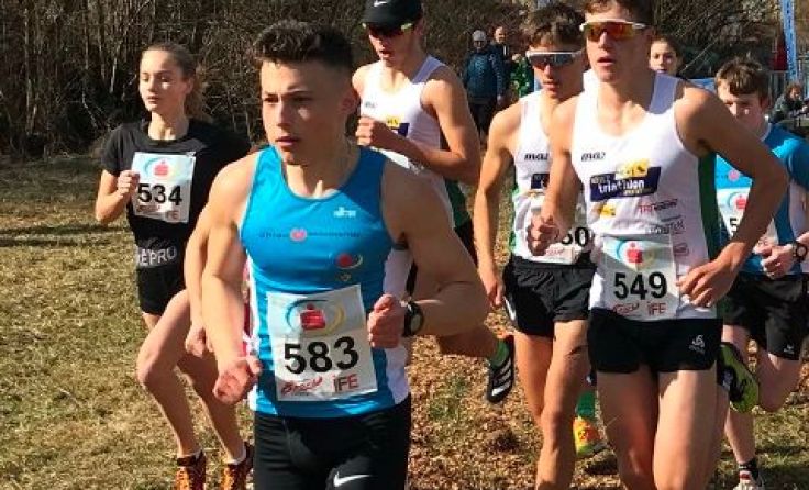 Samuel Leitner (583) siegte beim 1.Waidhofner Crosslauf.Foto: Sportunion Waidhofen