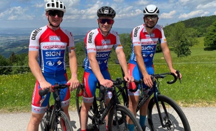 Patrick Lumplecker, Ferdinand Hager und Gerald Schneiber (v. l.) (Foto: Bike Team Ginner)
