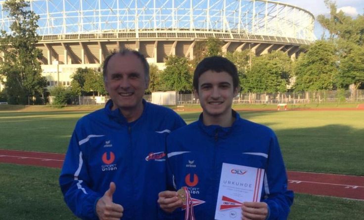 Damjan mit Vater Milan Eror (Foto: Sportunion Waidhofen/Ybbs)