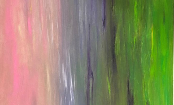 "moldy distance", 2022, 120 x 95 cm, Öl auf Leinwand (Foto: zVg)