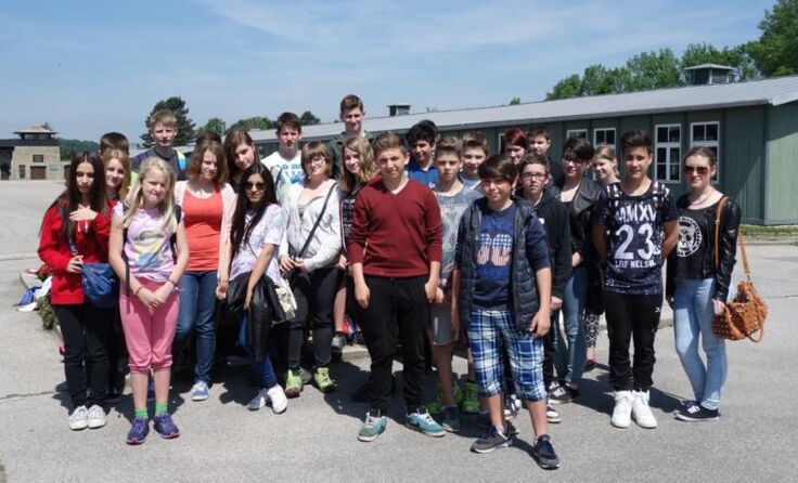 Die Schüler besuchten auch das KZ Mauthausen. Foto: Hauptschule Molln