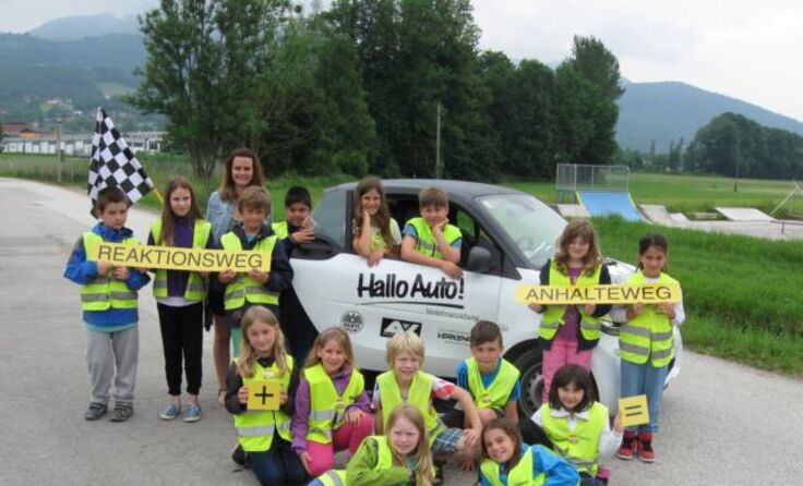 Grundkenntniss in Sachen Autoverkehr wurden vermittelt. Foto: ÖAMTC