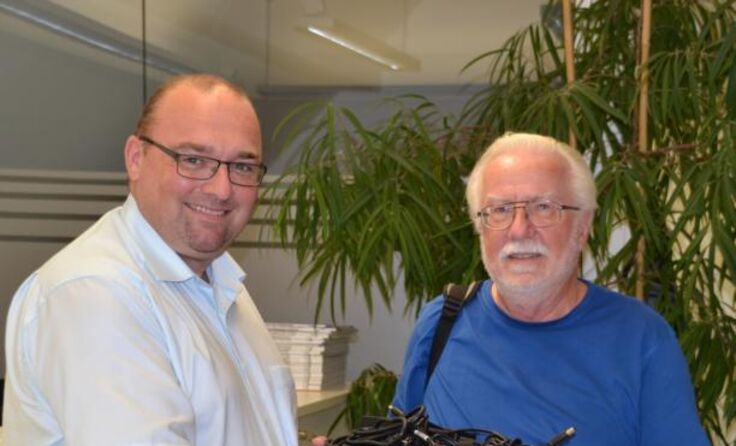 Rudolf Gruber, Kaufmännischer Direktor des LKH Kirchdorf, und Werner Bejvl (r.) Foto: LKH Kirchdorf