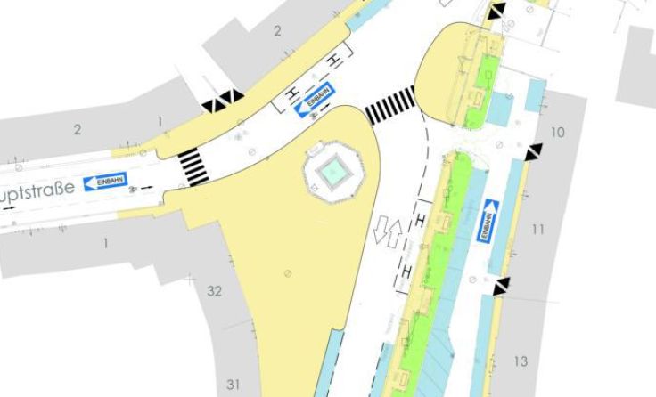 Lageplan des Marktplatzes Foto: TRAFFIX/S. Wagner