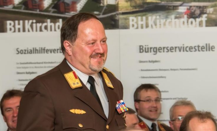 Der neue Bezirksfeuerwehrkommandant Helmut Berc Foto: Jack Haijes