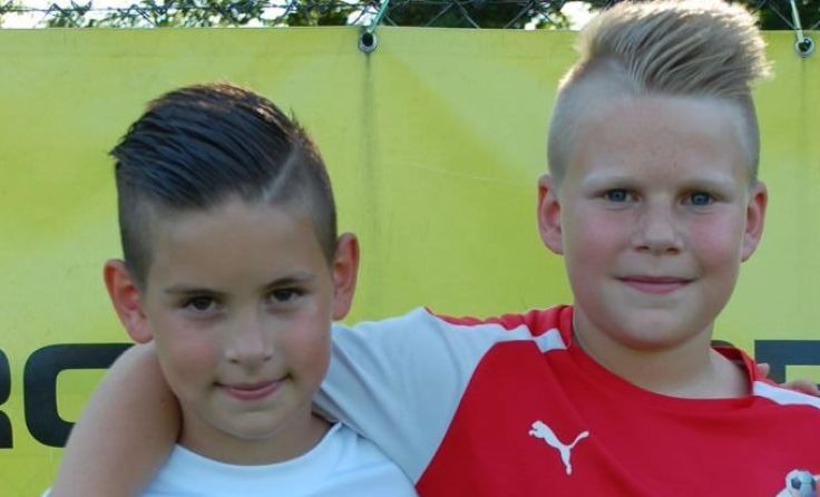 Minel Dizdarevic (l.) und Mirnes Cinac begeistern die Trainer in der U 10.