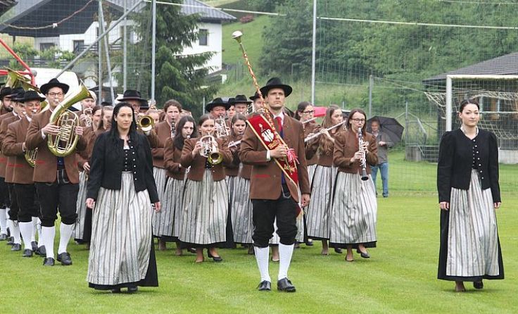 Der Musikverein Voitsdorf bei der heurigen Marschwertung in Eberstalzell Foto: MV Voitsdorf