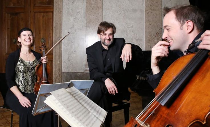 Das TrioVanBeethoven konzertiert auf Schloss Kremsegg. Foto: Reinhard Winkler 
